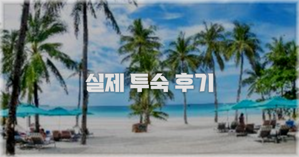 💬 실제 투숙 후기