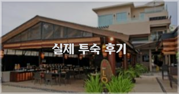 💬 실제 투숙 후기