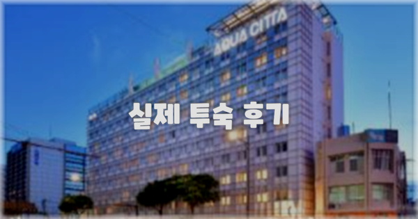 💬 실제 투숙 후기