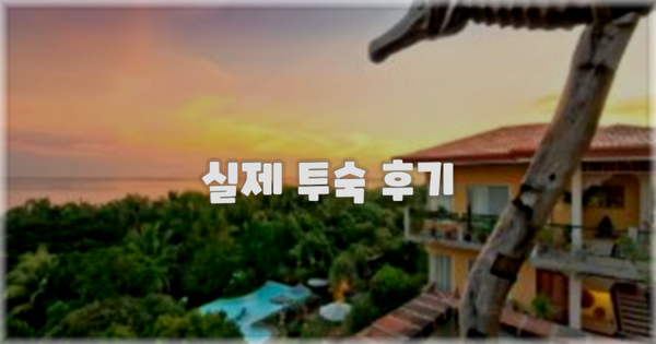 💬 실제 투숙 후기